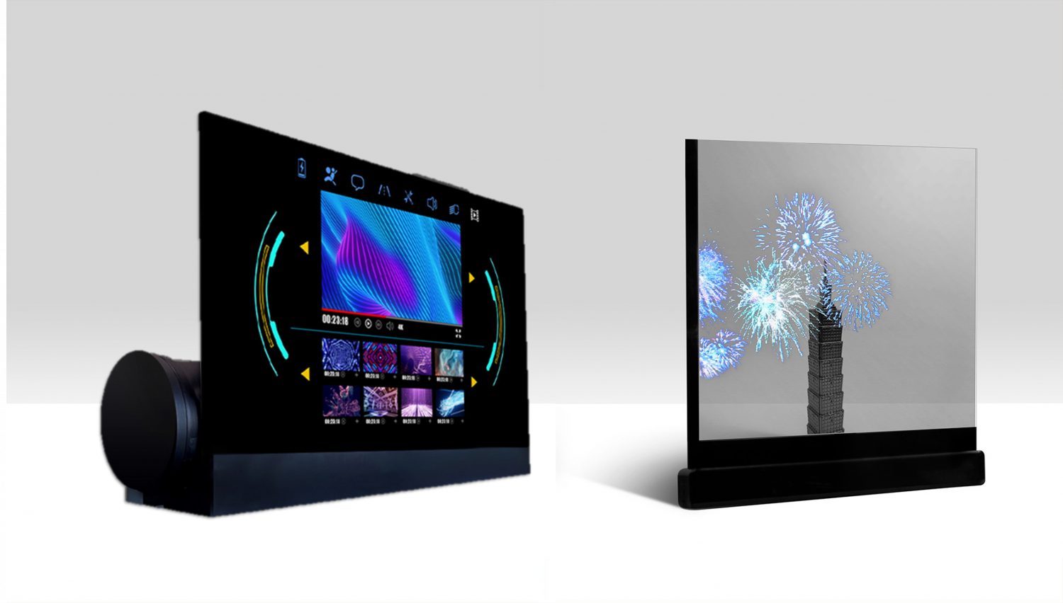 可卷式、折迭性、高透明